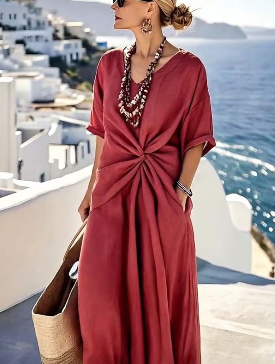 Robe longue femme de plage Premium 2026 – Dropvet Robe longue femme de plage Premium 2026 – Image 4