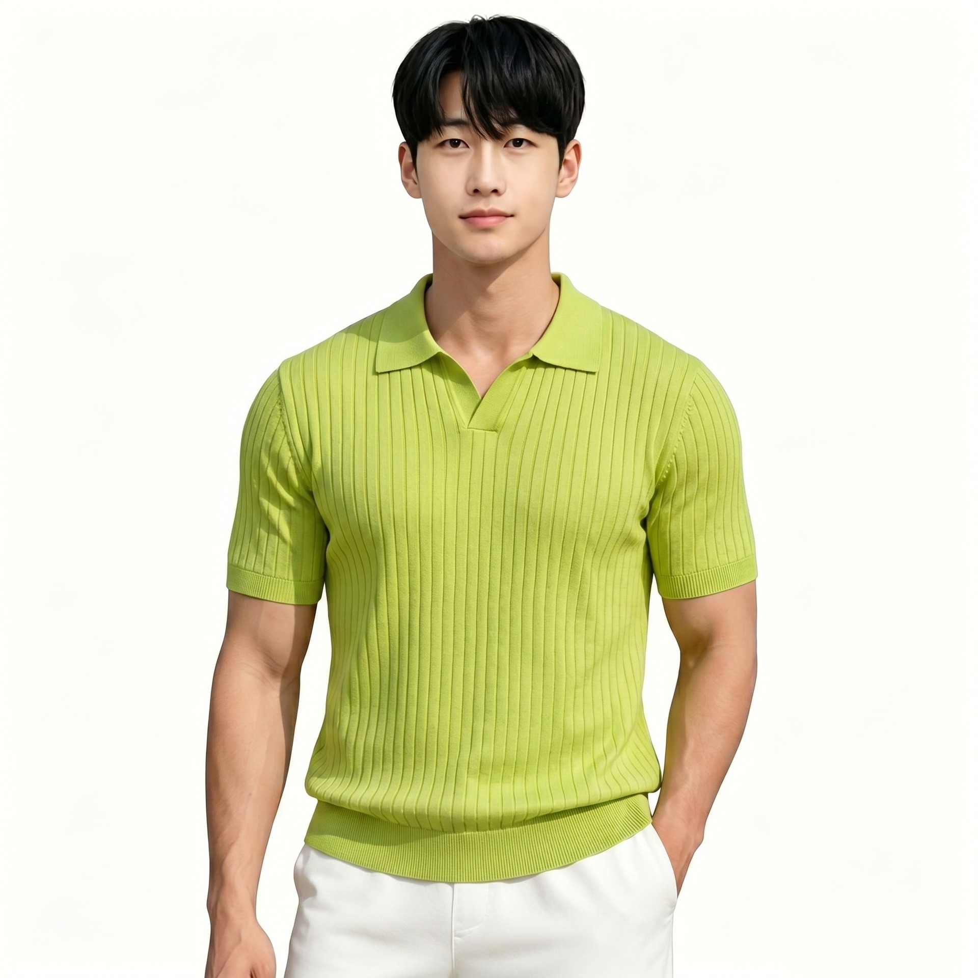 Polo Homme Demi-Zip 5 Tailles – Style Vraiment Élégant – Dropvet Polo Homme Demi-Zip 5 Tailles – Style Vraiment Élégant – Image 3