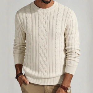 pull torsadé homme