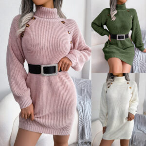 robe pull col roulé