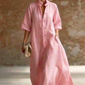 robe col officier unie