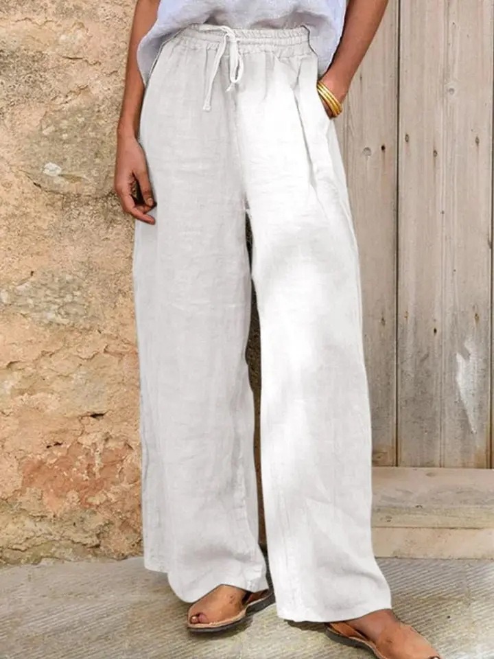 Pantalon Large Femme Cordon 7 Tailles – Confort Radieux – Dropvet Pantalon Large Femme Cordon 7 Tailles – Confort Radieux – Image 3