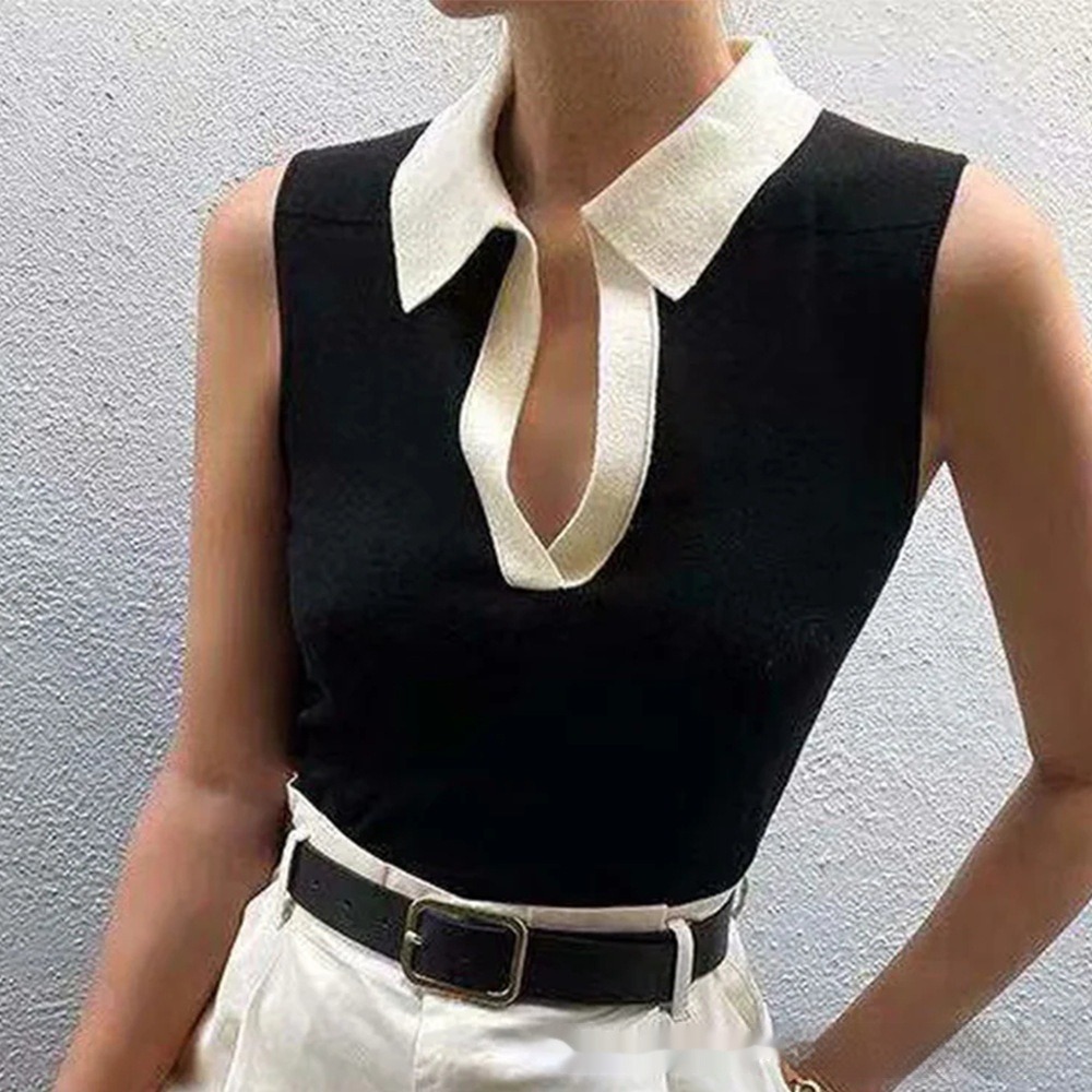 Débardeur Tricot Femme Élégant en 2 Coloris – Dropvet Débardeur Tricot Femme Élégant en 2 Coloris – Image 5