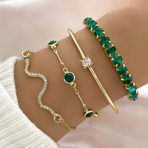 bracelet femme vert élégant