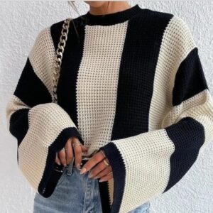 pull rayé femme