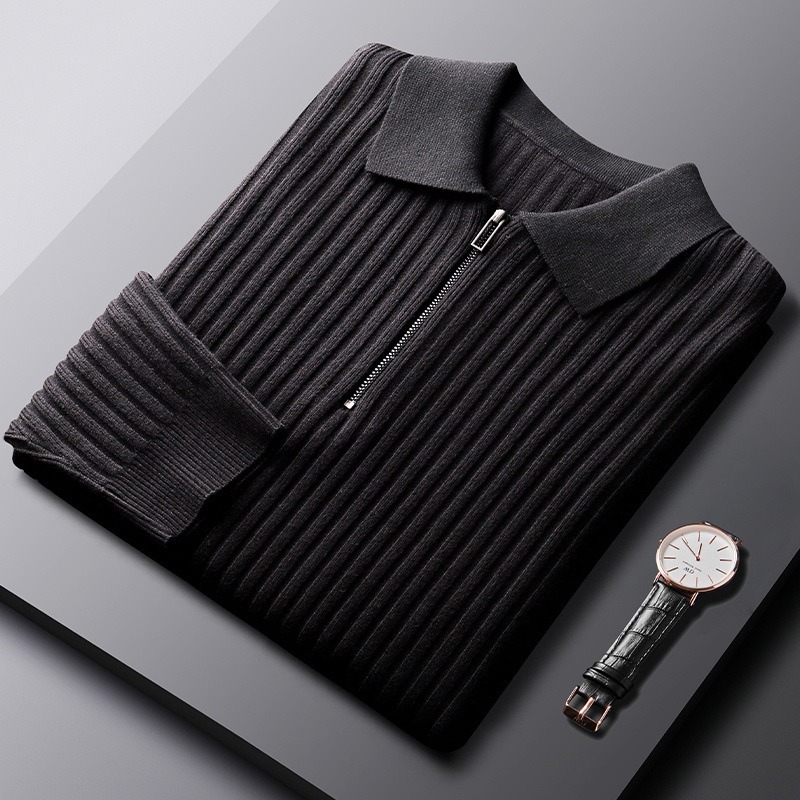 Pull Homme Demi-Zip Élégant Coupe Slim – 6 Tailles – Dropvet Pull Homme Demi-Zip Élégant Coupe Slim – 6 Tailles – Image 6