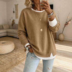 sweat femme effet deux pièces