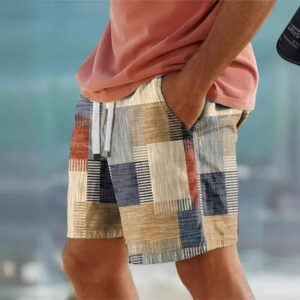 short homme imprimé graphique