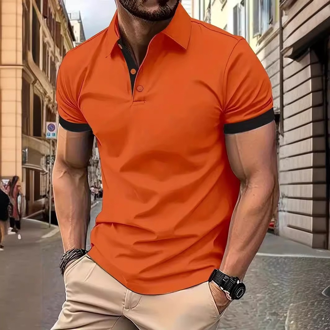 Polo Homme Col Fendu Élégant – 6 Tailles – Dropvet Polo Homme Col Fendu Élégant – 6 Tailles – Image 4