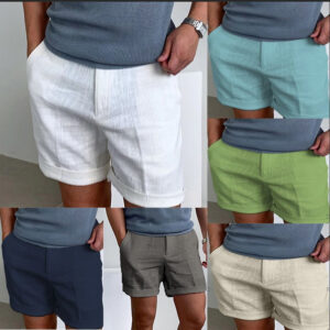 short homme en lin