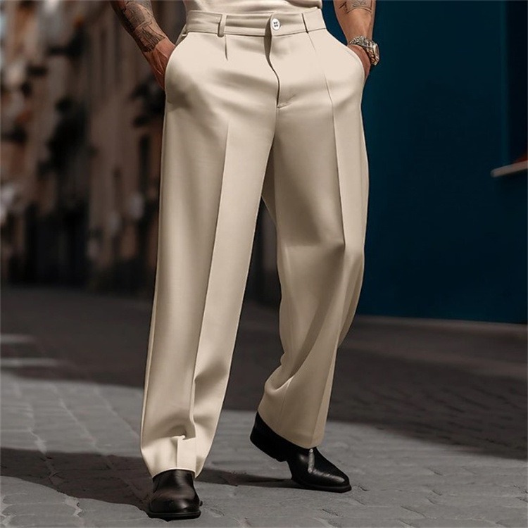 Pantalon Habillé Homme Droit Élégant en 6 Coloris – Dropvet Pantalon Habillé Homme Droit Élégant en 6 Coloris – Image 4