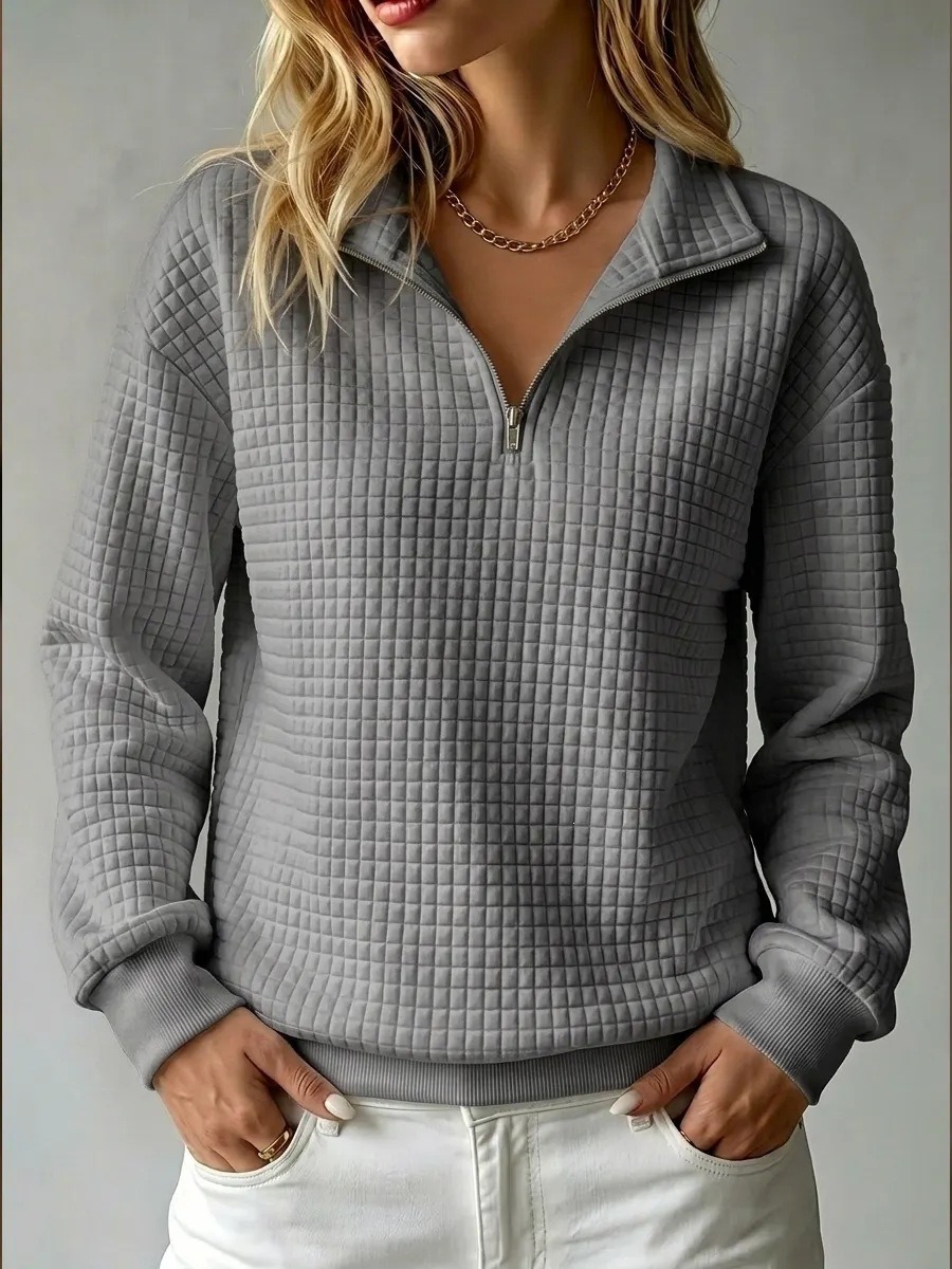 Sweat Femme Col Zippé super Confortable – 10 Coloris – Dropvet Sweat Femme Col Zippé super Confortable – 10 Coloris – Image 6
