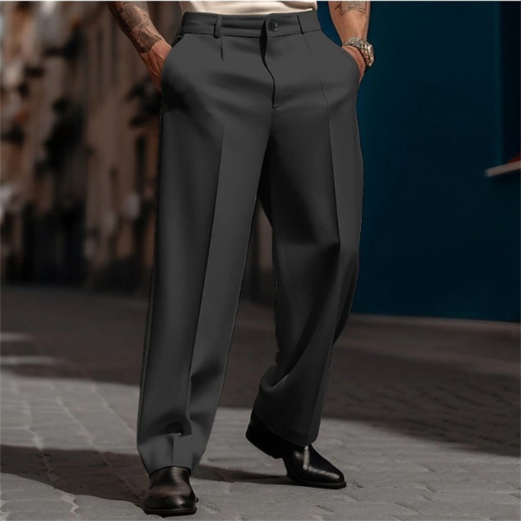 Pantalon Habillé Homme Droit Élégant en 6 Coloris – Dropvet Pantalon Habillé Homme Droit Élégant en 6 Coloris – Image 5
