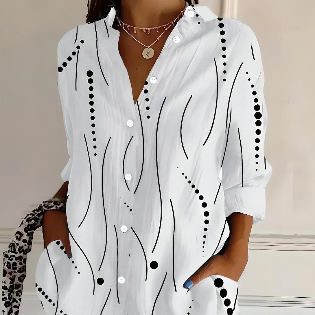 Chemise Femme Imprimée Magnifique – 6 Tailles – Dropvet chemise femme imprimée