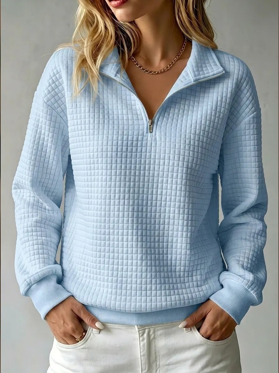 Sweat Femme Col Zippé super Confortable – 10 Coloris – Dropvet Sweat Femme Col Zippé super Confortable – 10 Coloris – Image 8