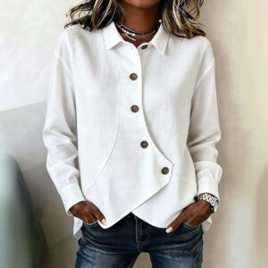 chemise asymétrique patchwork