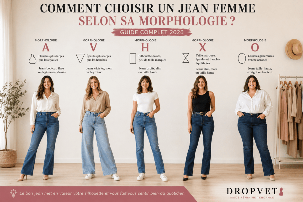 jean femme selon sa morphologie